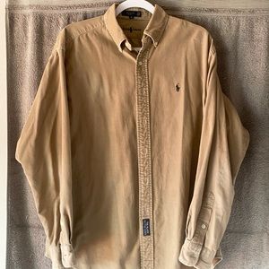 Polo fine wale cord button down